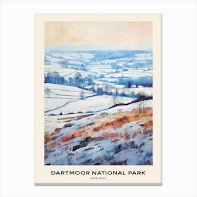 Dartmoor National Park England 3 Poster Canvas Print