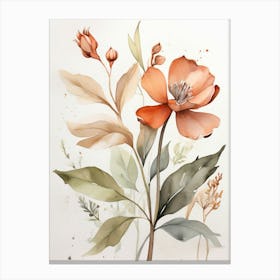 Watercolor Flowers 4 Canvas Print