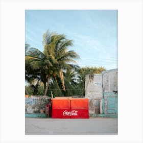 Cola Soda Stand In Mexico Rio Lagartos 2 Canvas Print