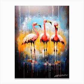 Flamingo Us - Pink Flamingos Canvas Print