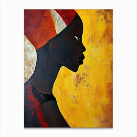 Boho Rhythms; The African Woman Canvas Print
