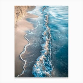 Waves On The Beach Canvas Print