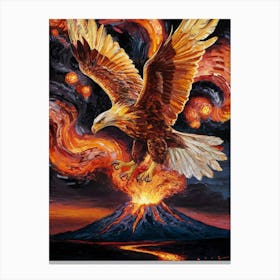 Eagle In Flight Canvas Print