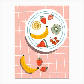 Fruit Plate Canvas Print