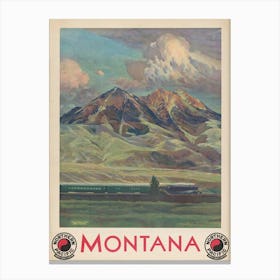 Montana Northern Pacific North Coast Limited (1920) Canvas Print