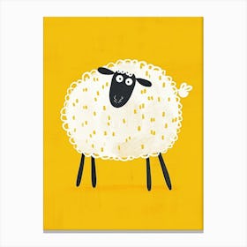 Yellow Sheep 4 Canvas Print