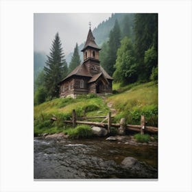 Old Church In The Mountains 1 Canvas Print