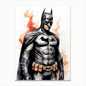 Batman Watercolor Painting (14) Canvas Print