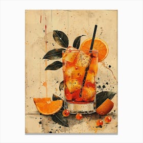 Orange Cocktail 34 Canvas Print