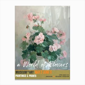 A World Of Flowers, Van Gogh Exhibition Geranium 2 Canvas Print