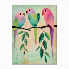 Three Parrots Canvas Print