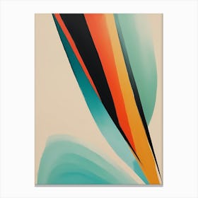 Glowing Abstract Geometric Painting (13) Canvas Print