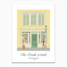 Portugal The Book Nook Pastel Colours 3 Poster Canvas Print