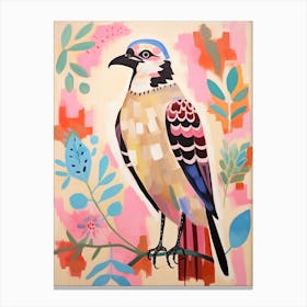 Pink Scandi Osprey 3 Canvas Print