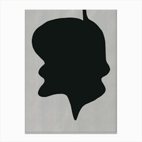 Black And White Silhouette Canvas Print