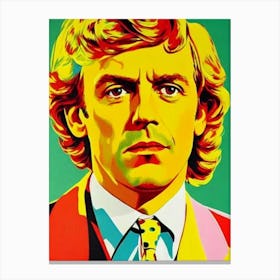 Hugh Laurie Colourful Pop Movies Art Movies Canvas Print