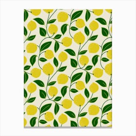 Trailing Lemon Vines Canvas Print