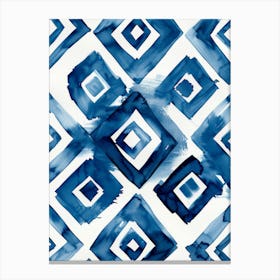 Blue Diamonds 1 Canvas Print