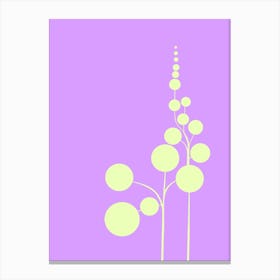 Minimalist Zen Tree Pastel Lilac Canvas Print