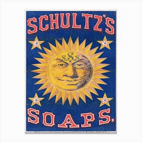 Schultz’s Soaps Advert Canvas Print