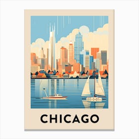 Chicago Travel Poster 2 Canvas Print