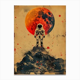 Beautiful Retro Astronaut 1 Canvas Print