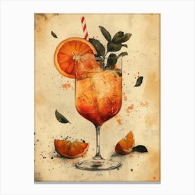 Cocktail In A Glass Canvas Print