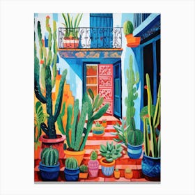 Cactus House - Bohemian Art Canvas Print