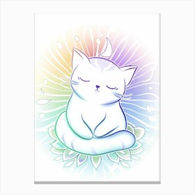 Meditating Cat Canvas Print