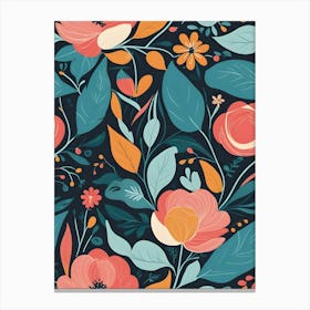 Floral Pattern 32 Canvas Print