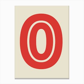 Letter O Canvas Print