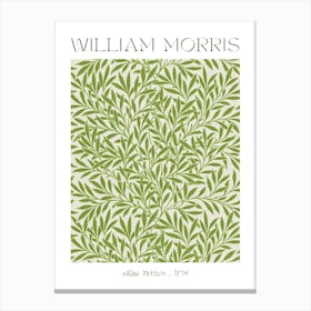 William Morris WILLOW Pattern 1874 HD Remastered Feature Wall Poster Print from British Textile Fabric Artist Canvas Print