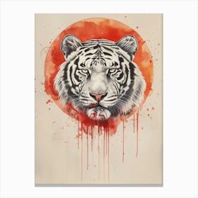 White Tiger 3 Canvas Print