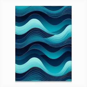 Abstract Wave Pattern 2 Canvas Print