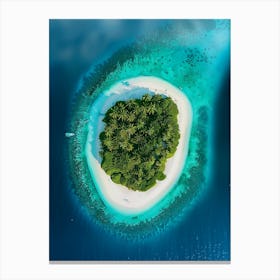 Island In The Maldives 13 Canvas Print