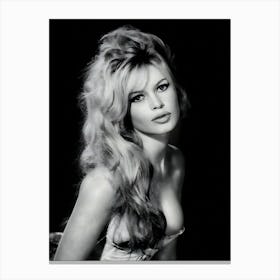 Portrait Of Brigitte Bardot Canvas Print