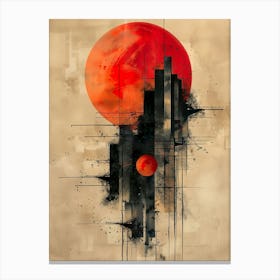 Abstract Cityscape Canvas Print