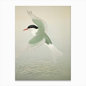 Ohara Koson Inspired Bird Painting Common Tern 2 Canvas Print