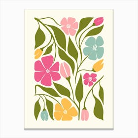 Abstract Scandi Flower Toile