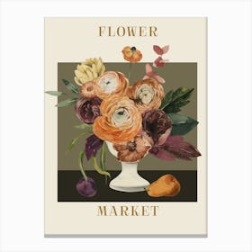 Flower Market 36 Canvas Print