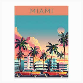 Miami Cityscape Canvas Print