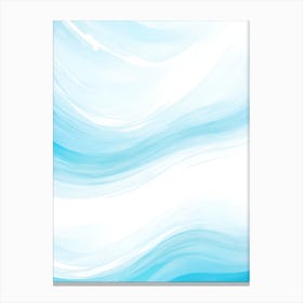 Blue Ocean Wave Watercolor Vertical Composition 162 Canvas Print