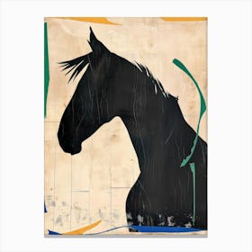 Horse 3 Cut Out Collage Canvas Print