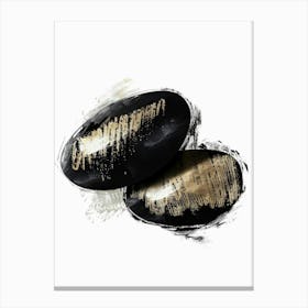 Black And Gold 22 Canvas Print