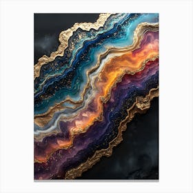 Stunning Whimsical Marble 5 Canvas Print