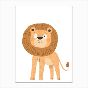 Cartoon Lion Canvas Print