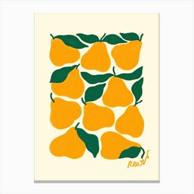 Pears Kitchen Canvas Print