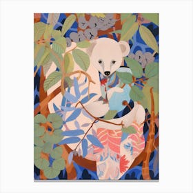 Maximalist Animal Painting Koala 2 Canvas Print