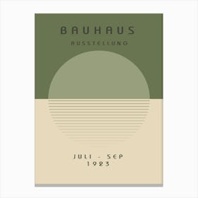 Bauhaus Green Art Print Canvas Print