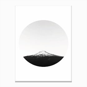 Mountain in a Circle Canvas Print